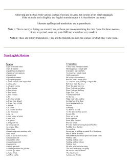 Non-English Mottoes