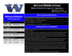 McCord Middle School - Worthington Schools