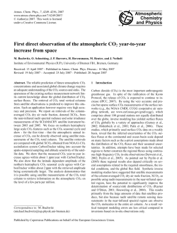 First direct observation of the atmospheric CO2 year-to
