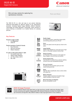 IXUS 80 IS canon.com.au
