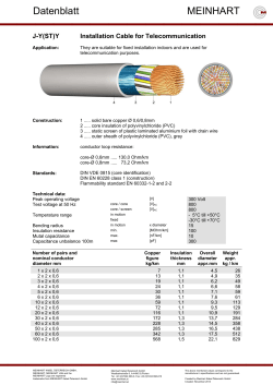 Datenblatt MEINHART - Meinhart Kabel &Ouml;sterreich GmbH