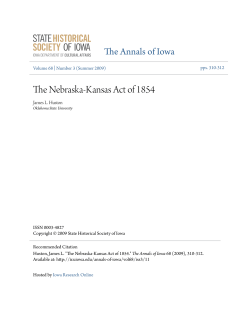 The Nebraska-Kansas Act of 1854