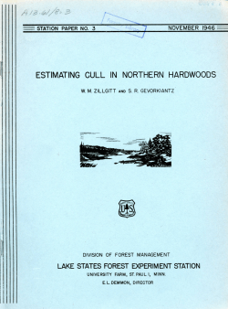 Estimating cull in northern hardwoods