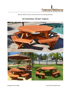 octagonal picnic tables