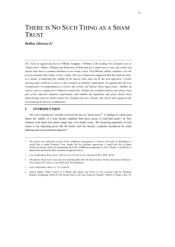 there is no such thing as a sham trust