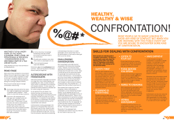 Dealing with Confrontation