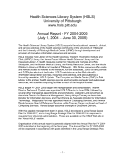 Health Sciences Library System (HSLS)