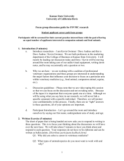 Focus Group Discussion Guides and Participant Exercises