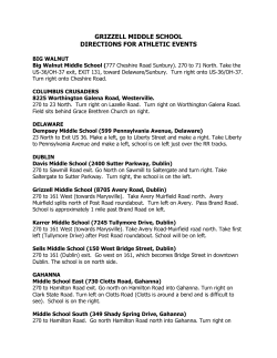 grizzell middle school directions for athletic