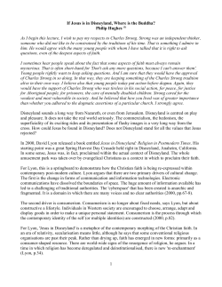 If Jesus is in Disneyland, Where is the Buddha?