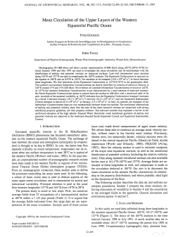 Mean circulation of the upper layers of the - Archimer