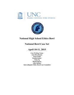 2014-15 Cases - National High School Ethics Bowl