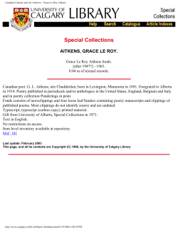 Canadian Literary and Art Archives