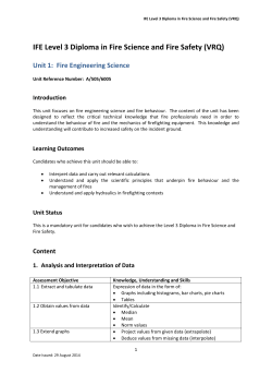 Unit 1 - Institution of Fire Engineers