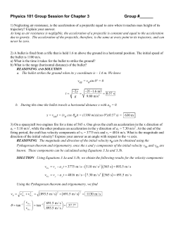 Physics 100 Group Session for Chapters 1 &ndash; 3