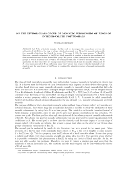 ON THE DIVISOR-CLASS GROUP OF MONADIC SUBMONOIDS OF