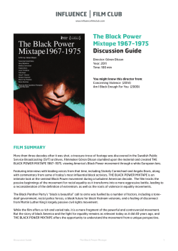 The Black Power Mixtape 1967