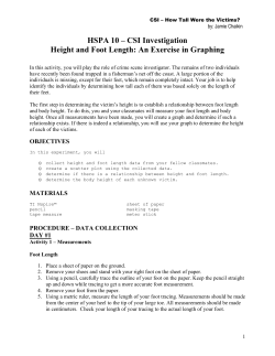 HSPA 10 &ndash; CSI Investigation