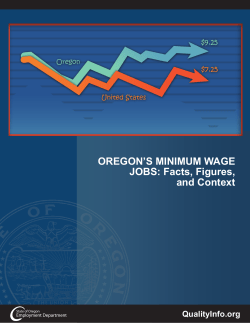 OREGON`S MINIMUM WAGE JOBS: Facts