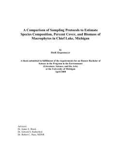 A Comparison of Sampling Protocols to Estimate