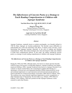 The Effectiveness of Concrete Poetry as a Strategy to Teach