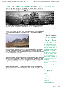 Iceland by Alice Agar, Co Founder, Sally and Alice Travel Co.