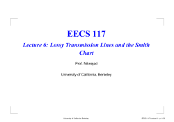 Lecture 6 - RF and microwave circuits