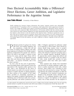 Does Electoral Accountability Make a Difference? Direct Elections