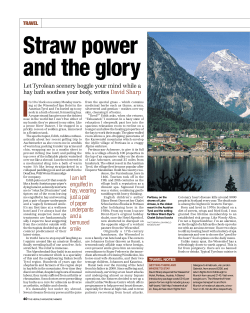 I am left engulfed in hay, wearing just a pair of paper underpants