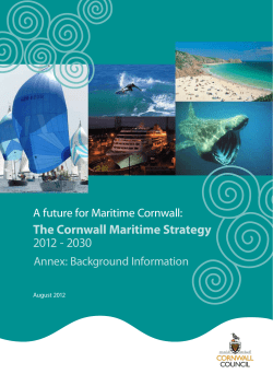The Cornwall Maritime Strategy 2012 - 2030