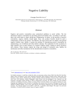 Negative Liability - University of Texas School of Law