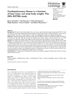 Cardiopulmonary fitness is a function of lean mass, not