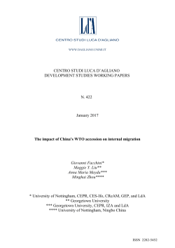 The impact of China`s WTO accession on internal migration