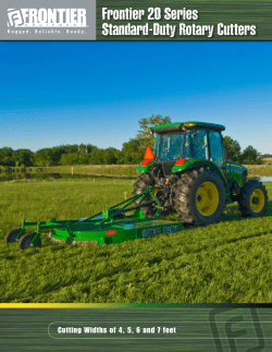 Frontier 20 Series Standard-Duty Rotary Cutters