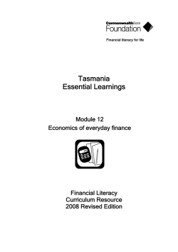 Tasmania Essential Learnings (PDF 181kb)