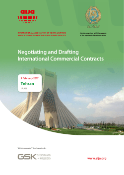 Negotiating and Drafting International Commercial Contracts