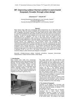 387: Improving outdoor thermal comfort in warm