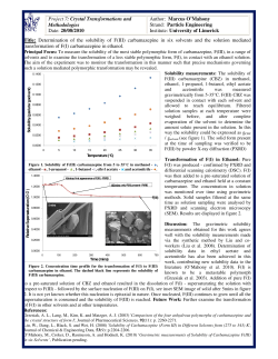 Title: Determination of the solubility of F(III) carbamazepine in six