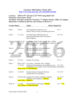 Chemistry 20B Syllabus: Winter 2016 http://www.nano.ucla.edu/_