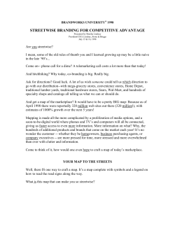 streetwise branding for competitive advantage