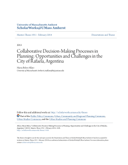 Collaborative Decision-Making Processes in Planning