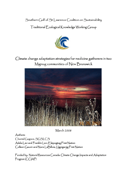 Climate change adaptation strategies for medicine - Coalition-SGSL