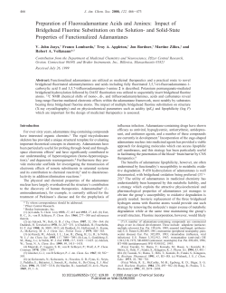 Preparation of Fluoroadamantane Acids and Amines: Impact of