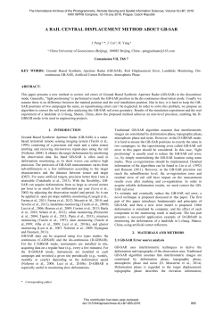 A RAIL CENTRAL DISPLACEMENT METHOD ABOUT GB-SAR