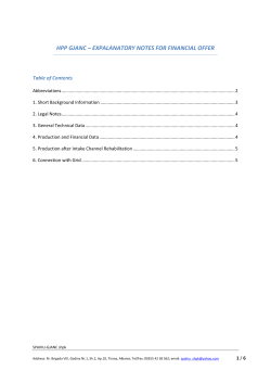 hpp gjanc – expalanatory notes for financial offer