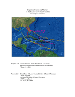 Impacts of Hurricane Charley on the Southwest Florida Coastline