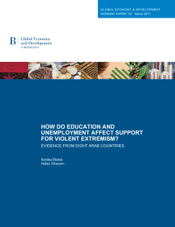 how do education and unemployment affect support for violent