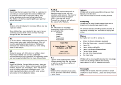 English Science History Music Art Maths P.S.H.E R.E. Computing