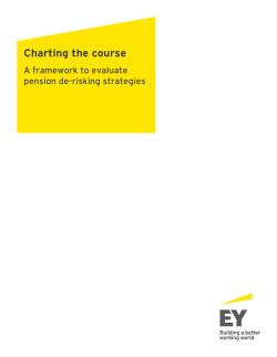 Charting the course: A framework to evaluate pension de-risking