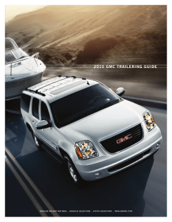 2010 gMC trailering guide